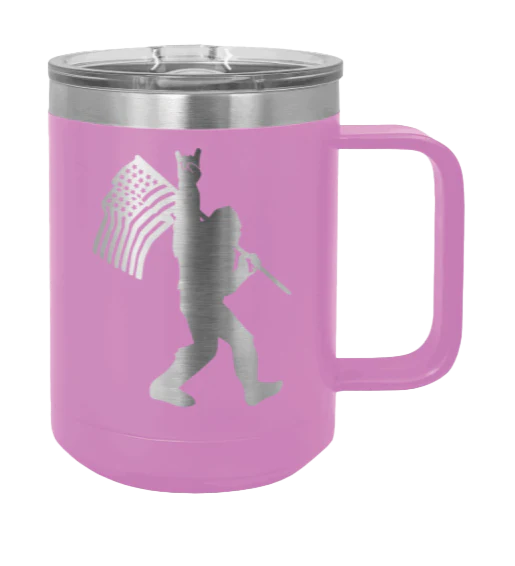 Squatch Flag - 15oz Mug Laser Engraved - Image 7