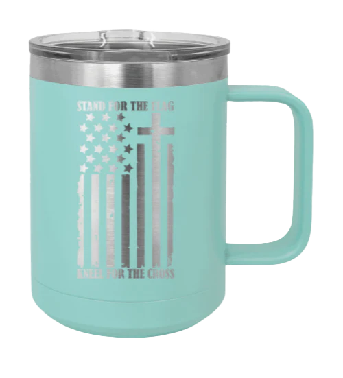 Stand For The Flag - 15oz Mug Laser Engraved - Image 15