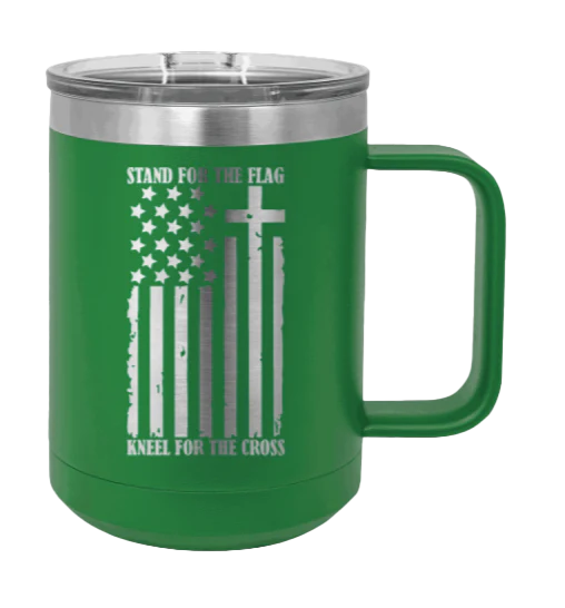 Stand For The Flag - 15oz Mug Laser Engraved - Image 5