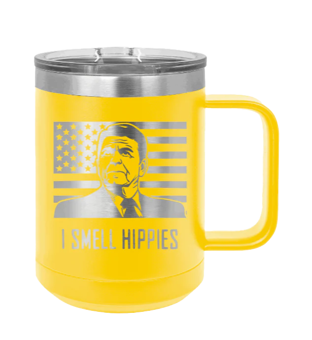 I Smell Hippies - 15oz Mug Laser Engraved - Image 17
