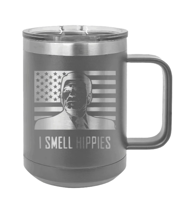 I Smell Hippies - 15oz Mug Laser Engraved - Image 4