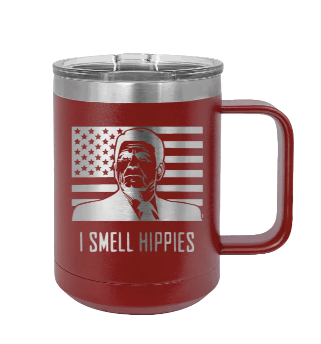 I Smell Hippies - 15oz Mug Laser Engraved - Image 8