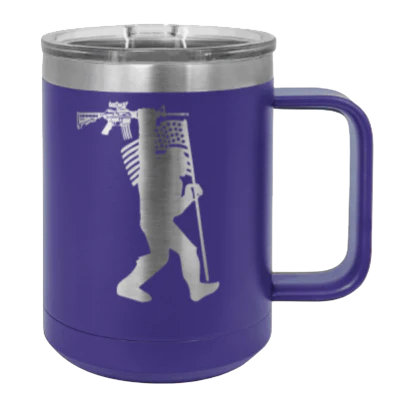 Squatch AR Flag - 15oz Mug Laser Engraved - Image 13
