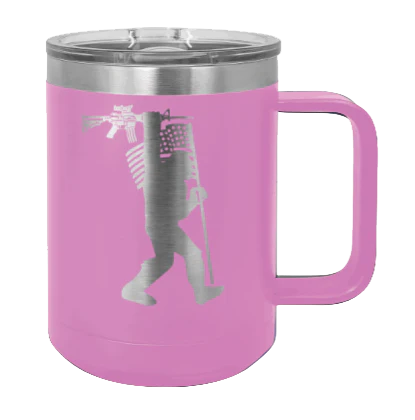 Squatch AR Flag - 15oz Mug Laser Engraved - Image 7