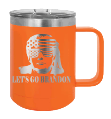 Trump Let's Go Brandon - 15oz Mug Laser Engraved - Image 11