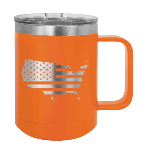 USA Flag - 15oz Mug Laser Engraved - Image 11