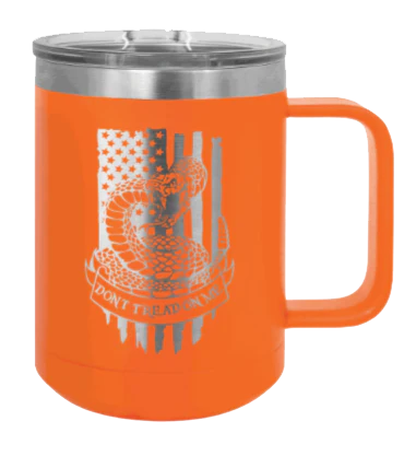 Don't Tread On Me Snake - 15oz Mug Laser Engraved - Image 11
