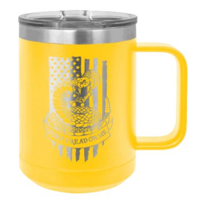 Don't Tread On Me Snake - 15oz Mug Laser Engraved - Image 17
