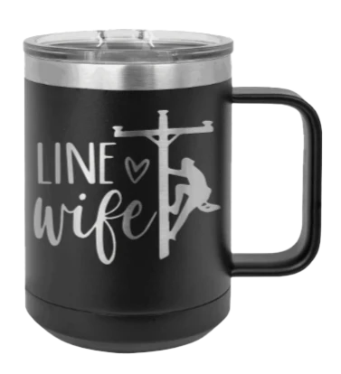 Line Wife - 15oz Mug Laser Engraved
