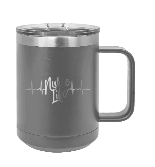 Nurse Life - 15oz Mug Laser Engraved - Image 3