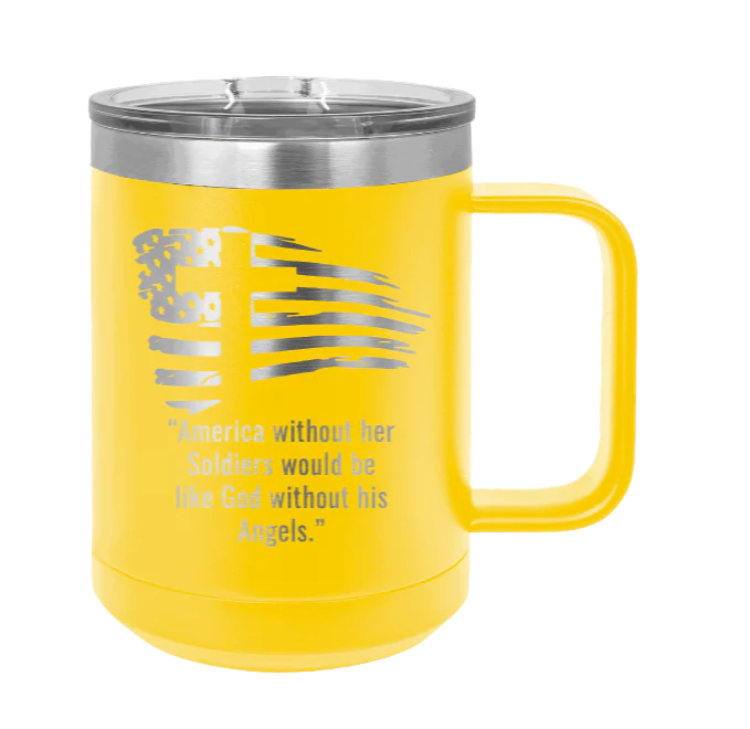 Soldiers and Angels - 15oz Mug Laser Engraved - Image 17