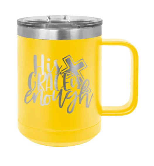 His Grace Is Enough - 15oz Mug Laser Engraved - Image 17