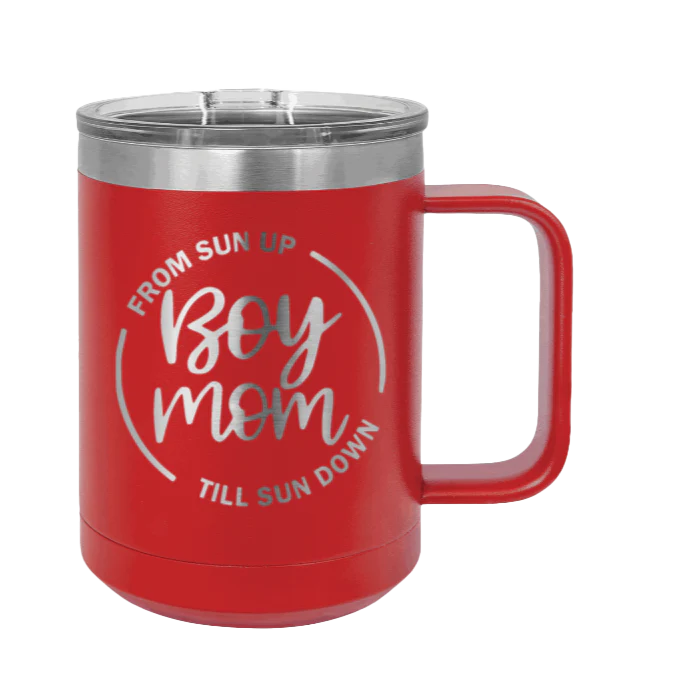 Boy Mom - 15oz Mug Laser Engraved - Image 14