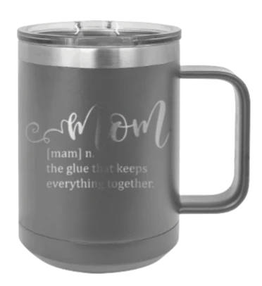 Mom Definition - 15oz Mug Laser Engraved - Image 4