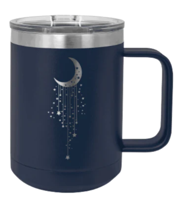 Moon & Stars - 15oz Mug Laser Engraved - Image 9