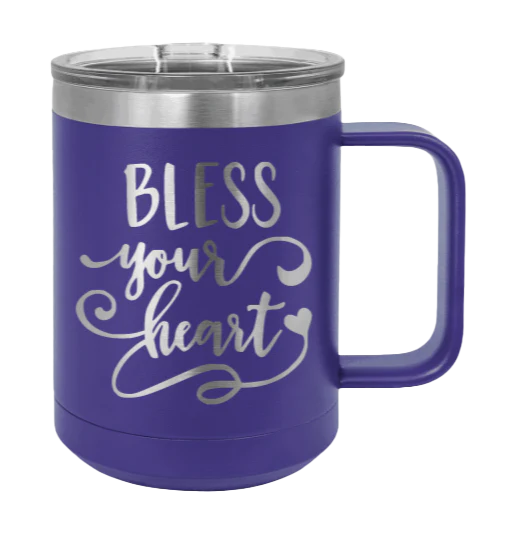 Bless Your Heart - 15oz Mug Laser Engraved - Image 13