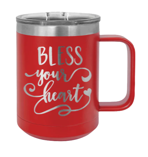 Bless Your Heart - 15oz Mug Laser Engraved - Image 14