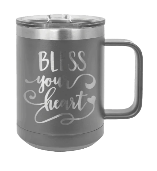 Bless Your Heart - 15oz Mug Laser Engraved - Image 4