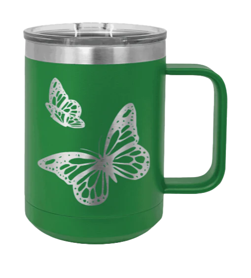Butterflies - 15oz Mug Laser Engraved - Image 5