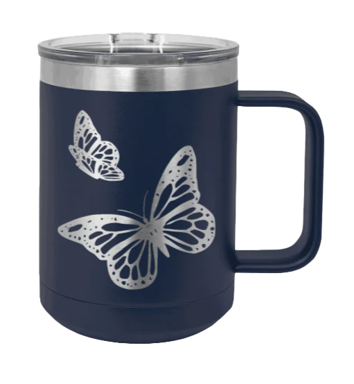 Butterflies - 15oz Mug Laser Engraved - Image 9