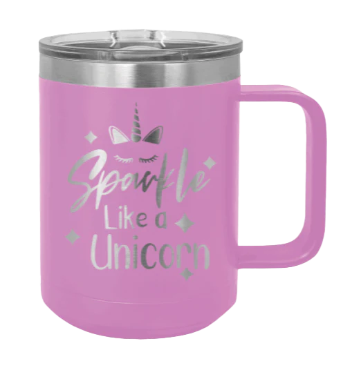 Sparkle Like A Unicorn - 15oz Mug Laser Engraved - Image 7