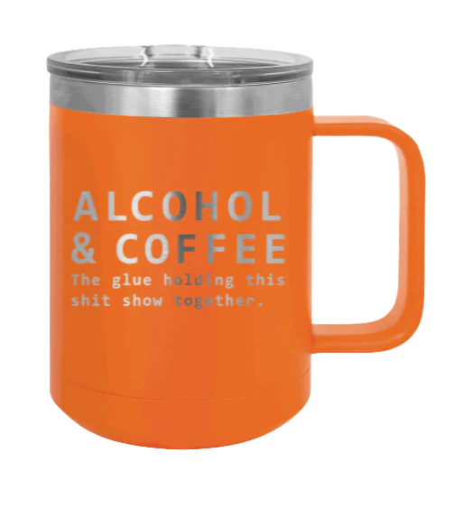 Alcohol And Coffee - 15oz Mug Laser Engraved - Image 11