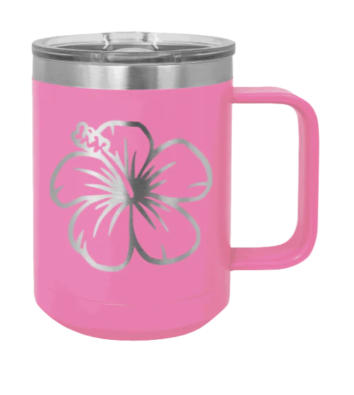 Hibiscus Flower - 15oz Mug Laser Engraved - Image 12