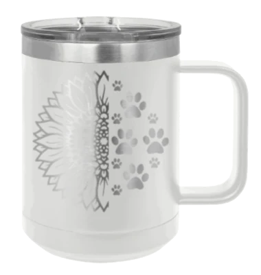 Sunflower Paws - 15oz Mug Laser Engraved - Image 15