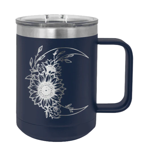 Sunflower Moon - 15oz Mug Laser Engraved - Image 9