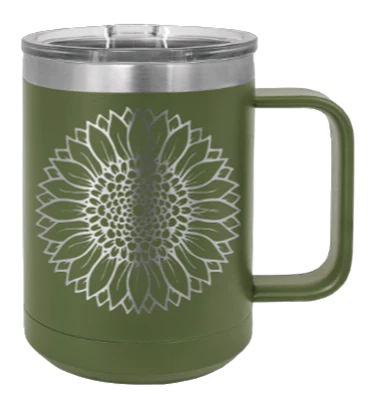 Sunflower - 15oz Mug Laser Engraved - Image 10