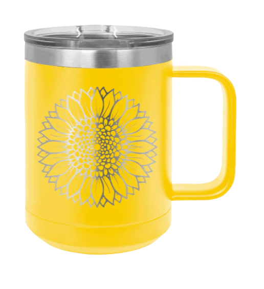 Sunflower - 15oz Mug Laser Engraved - Image 17