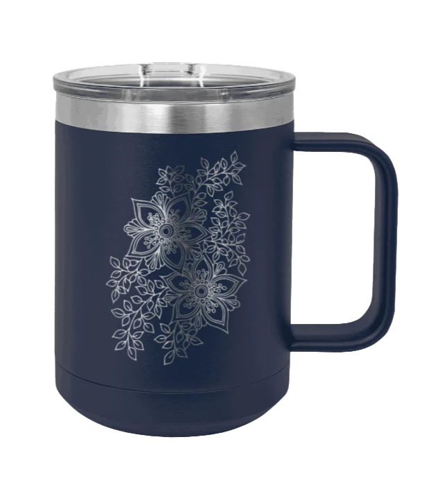 Cherry Blossom  - 15oz Mug Laser Engraved - Image 9