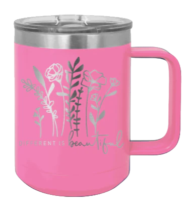 Different Is Beautiful - 15oz Mug Laser Engraved - Image 12