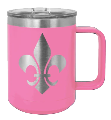 Fleur-de-lis - 15oz Mug Laser Engraved - Image 12