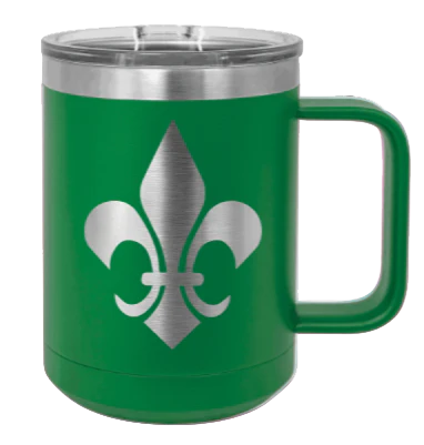 Fleur-de-lis - 15oz Mug Laser Engraved - Image 5