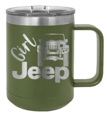Girl Jeep JK - 15oz Mug Laser Engraved - Image 10