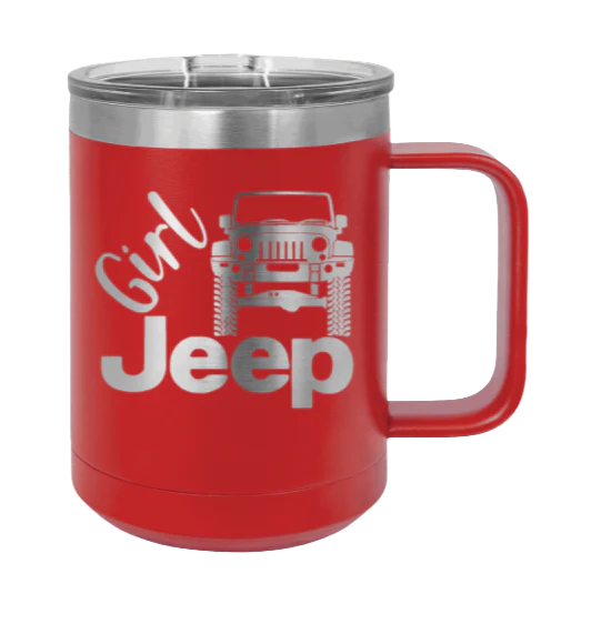 Girl Jeep JK - 15oz Mug Laser Engraved - Image 14