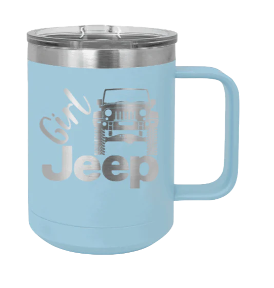 Girl Jeep JK - 15oz Mug Laser Engraved - Image 6