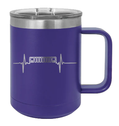 XJ Heartbeat - 15oz Mug Laser Engraved - Image 13