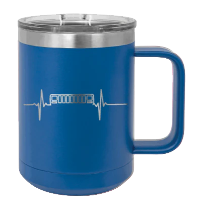 XJ Heartbeat - 15oz Mug Laser Engraved - Image 2