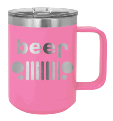 Beer Jeep - 15oz Mug Laser Engraved - Image 12