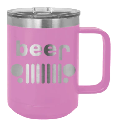 Beer Jeep - 15oz Mug Laser Engraved - Image 7