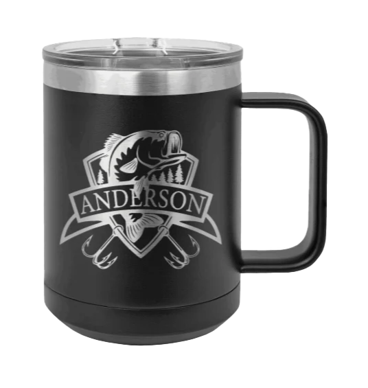Bass Banner - 15oz Mug Laser Engraved