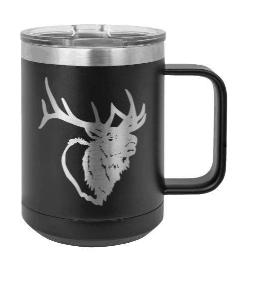 Elk Head - 15oz Mug Laser Engraved