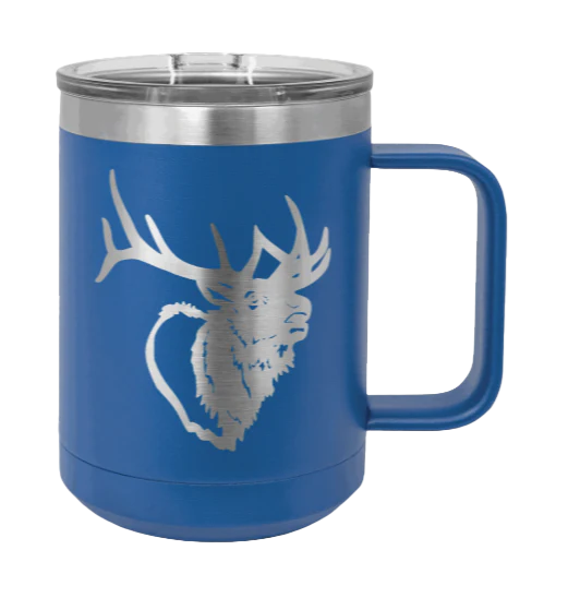 Elk Head - 15oz Mug Laser Engraved - Image 2