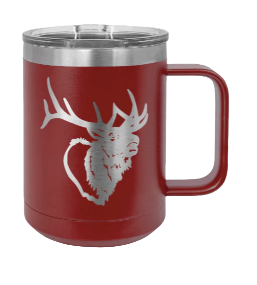 Elk Head - 15oz Mug Laser Engraved - Image 8
