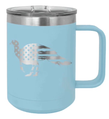 Distressed Flag Turkey - 15oz Mug Laser Engraved - Image 6