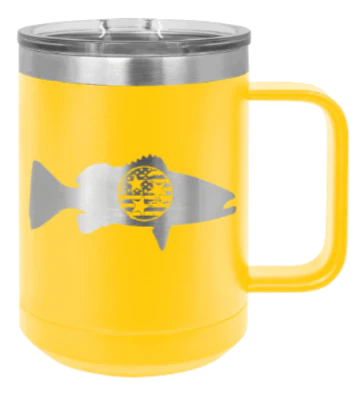Tristar Flag Fish - 15oz Mug Laser Engraved - Image 17