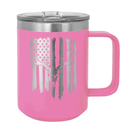 Deer Flag 2 - 15oz Mug Laser Engraved - Image 12