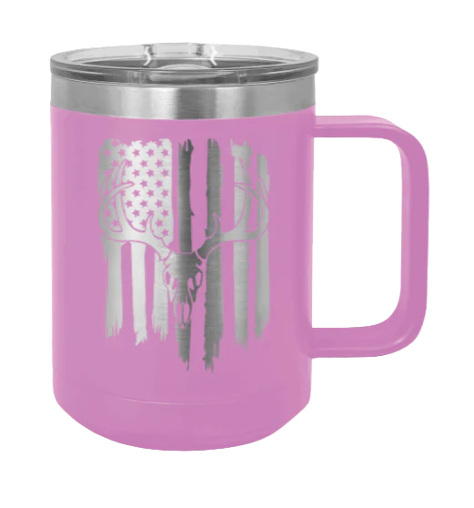 Deer Flag 2 - 15oz Mug Laser Engraved - Image 7